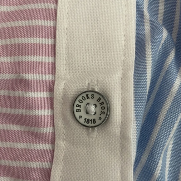 Brooks brothers red fleece color block shirt - Picture 3 of 4